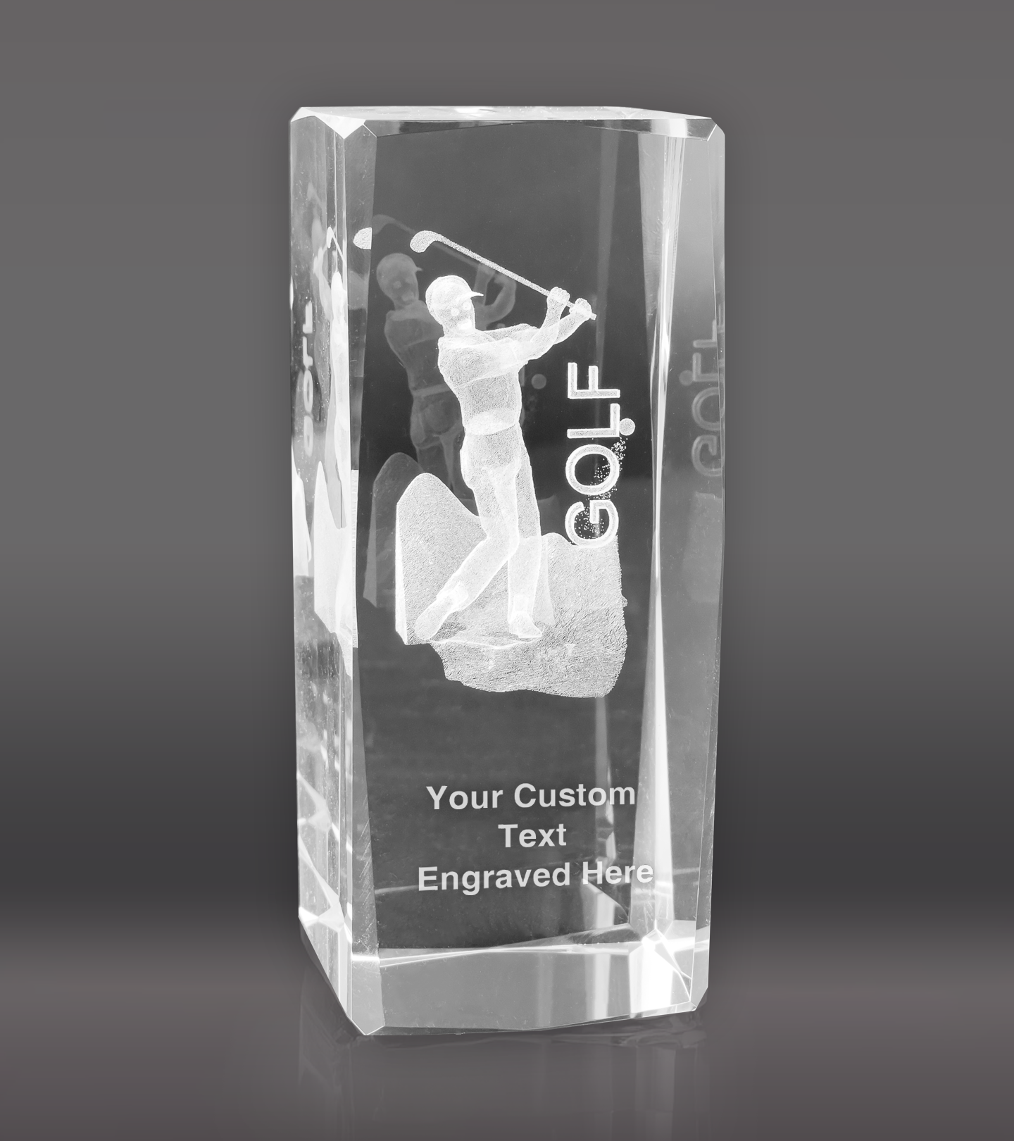 3D Golf Sports Crystal – Male