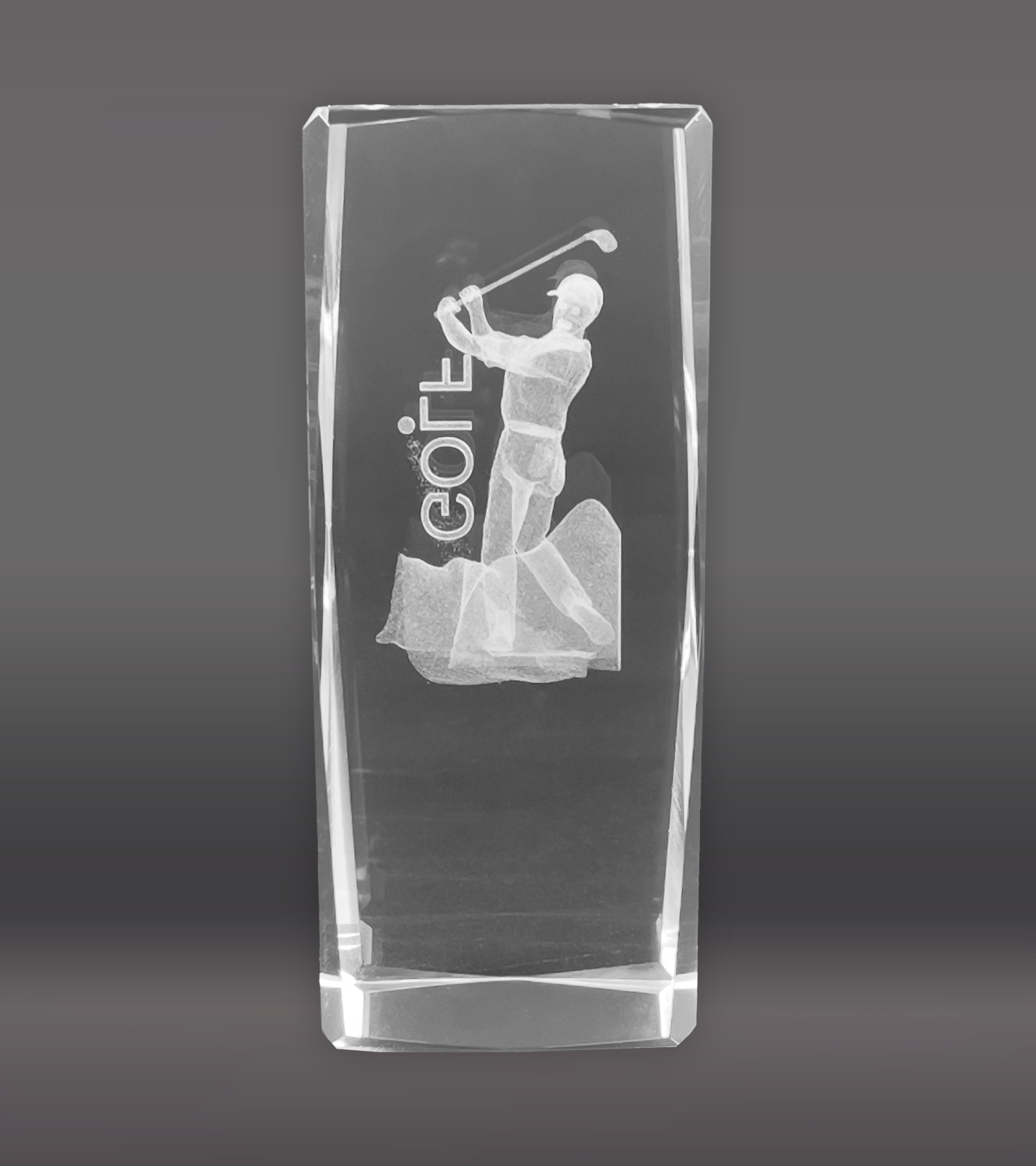 3D Golf Sports Crystal – Male