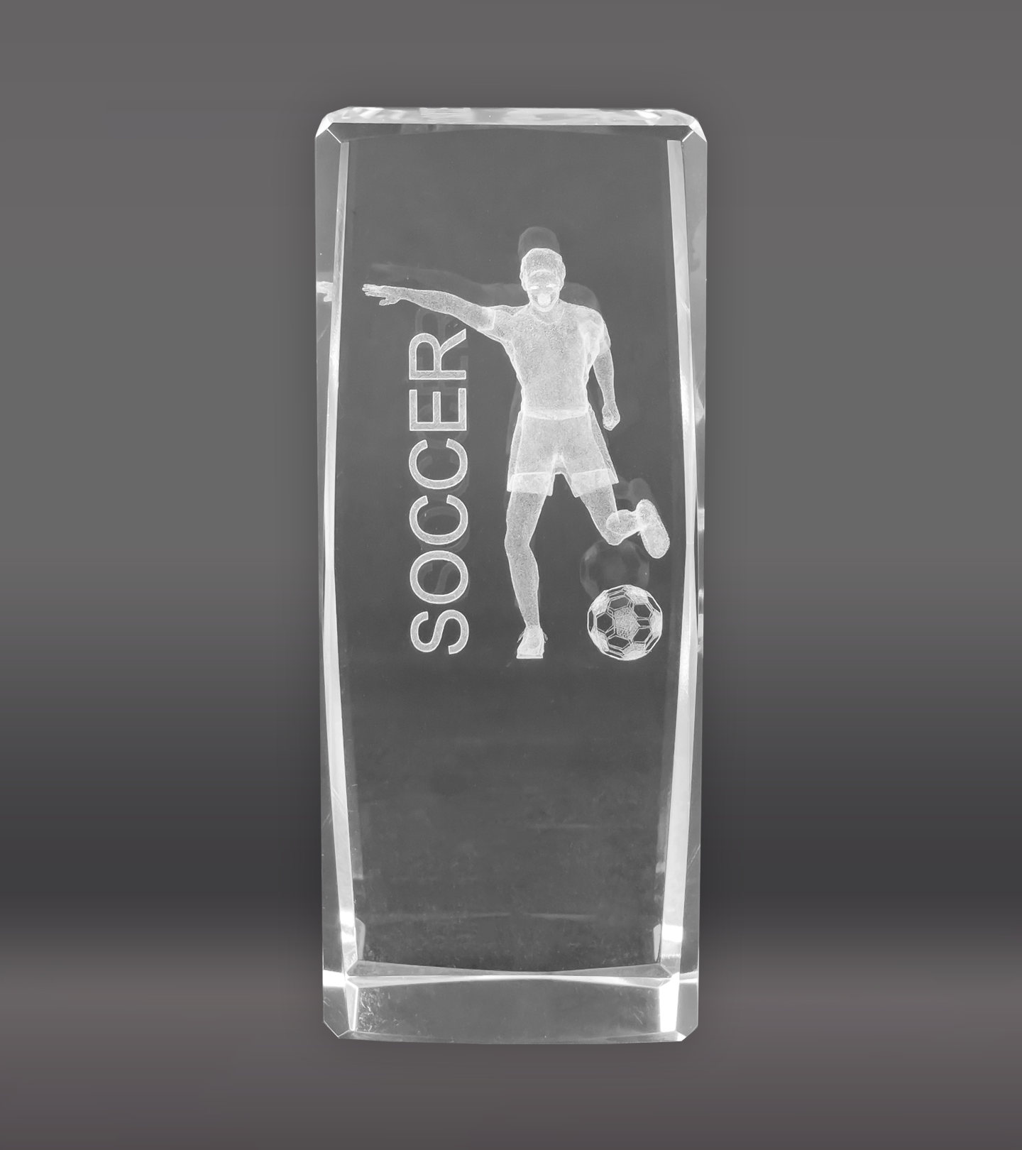 3D Soccer Sports Crystal – Male