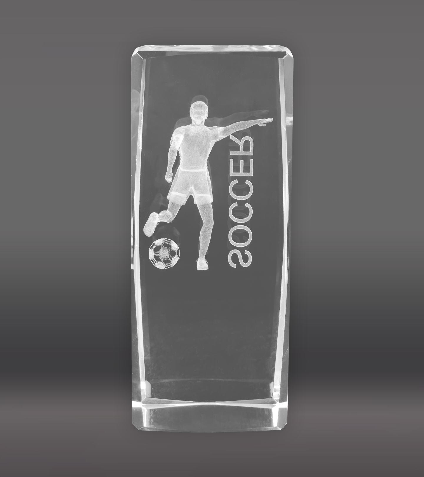 3D Soccer Sports Crystal – Male