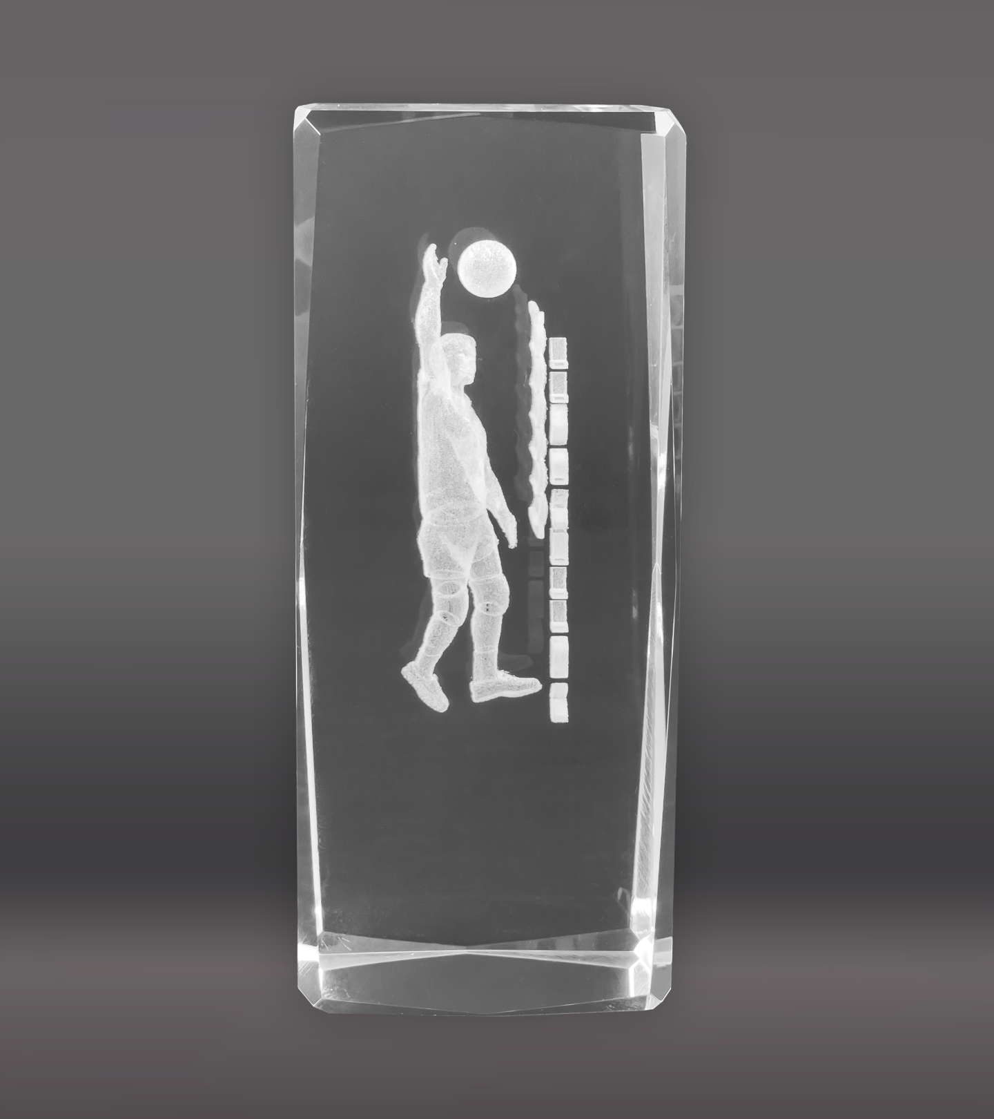 3D Boys Volleyball Crystal