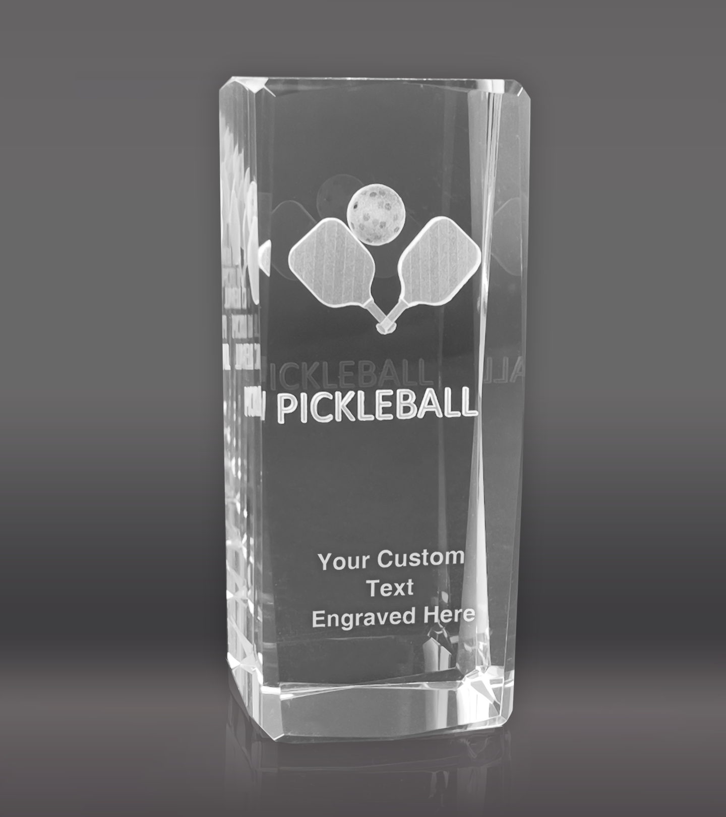 3D Pickleball Sport Crystal