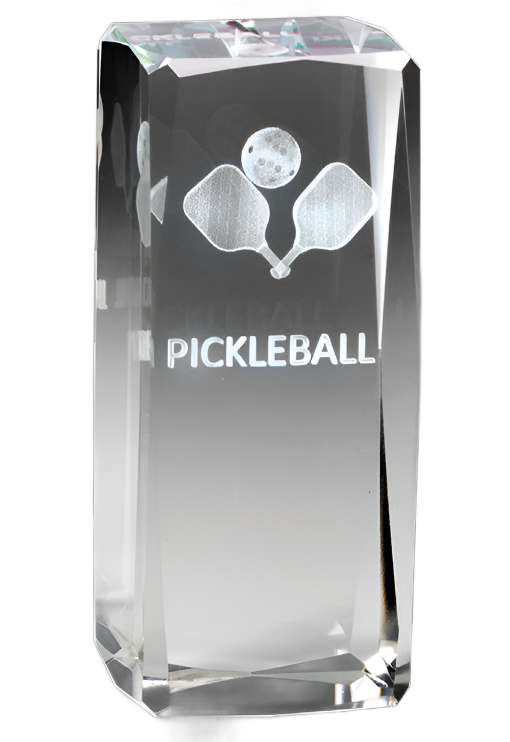 3D Pickleball Sport Crystal