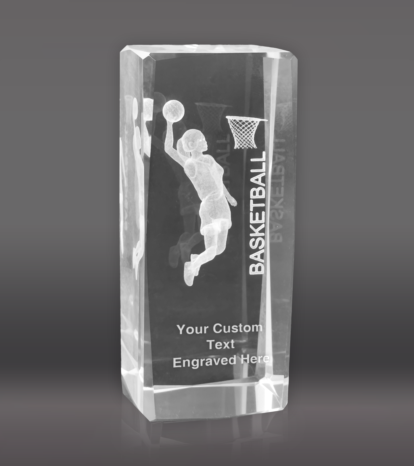 3D Sports Girls Basketball Crystal