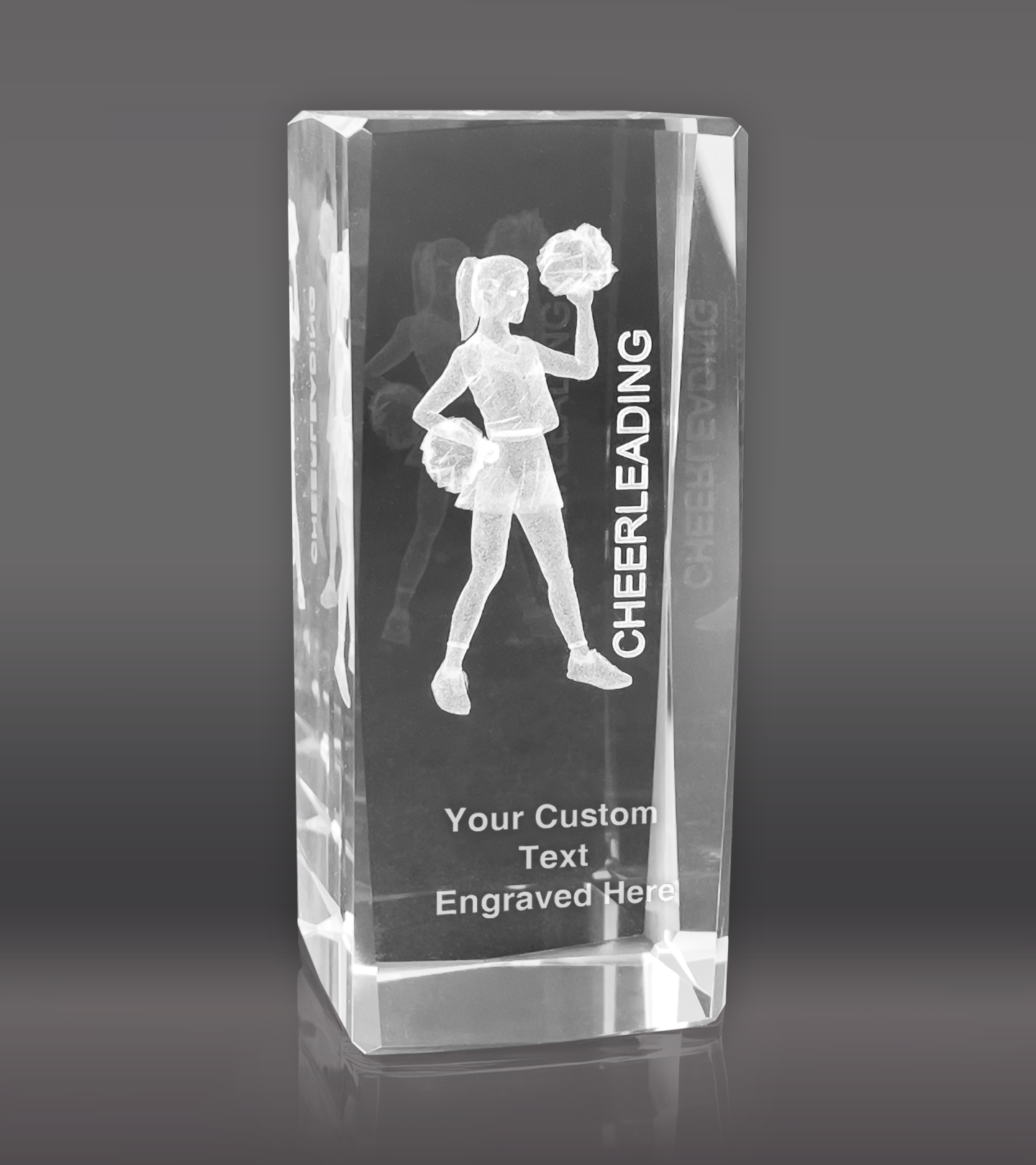 3D Cheerleading Sports Crystal