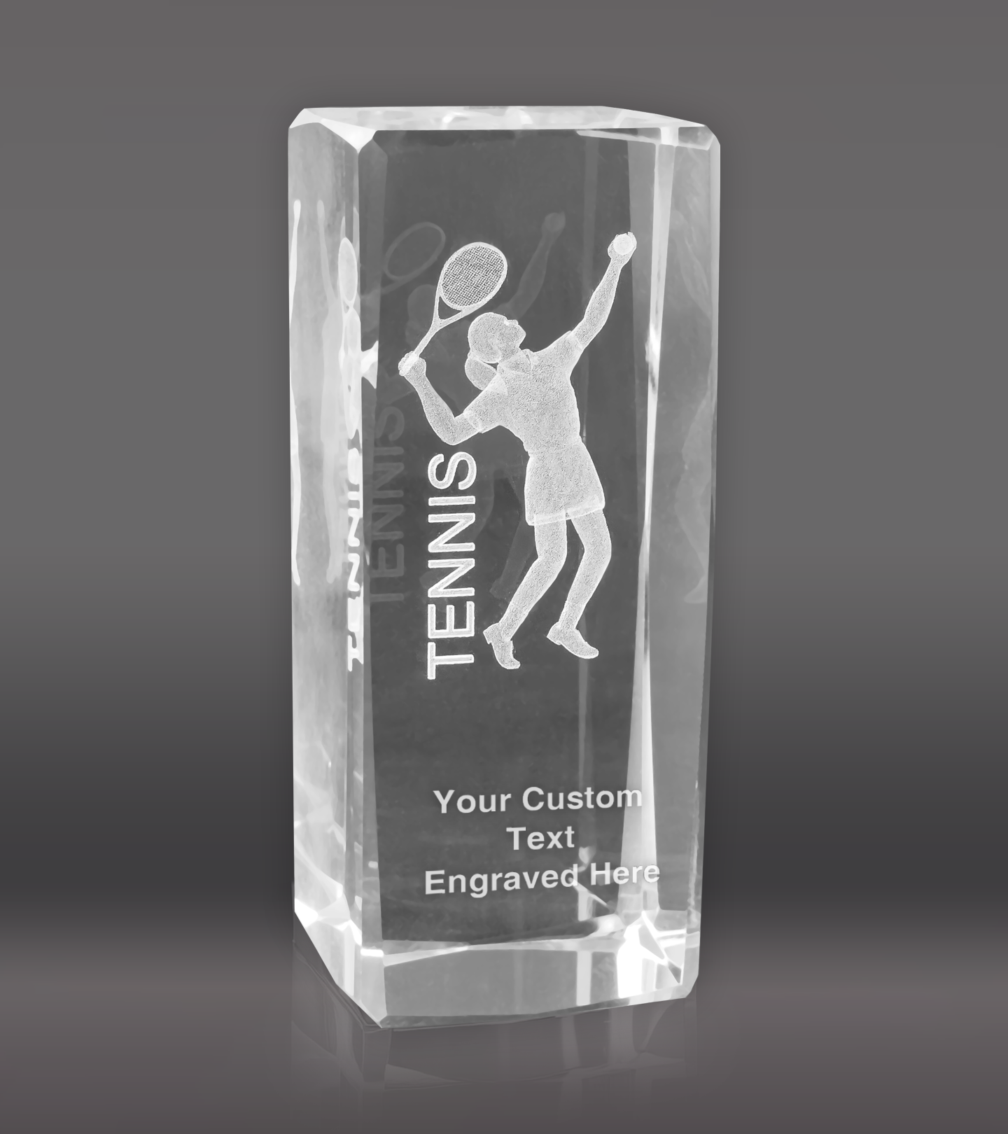 3D Tennis Sports Crystal – Female