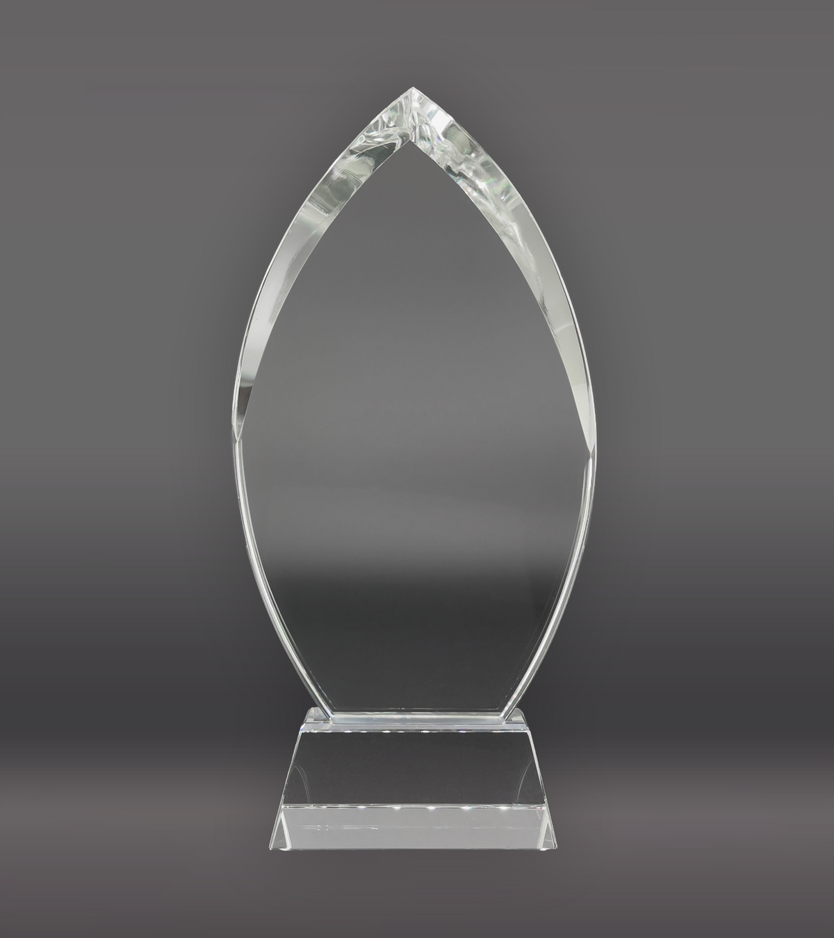 Cascade Custom Crystal Award Front