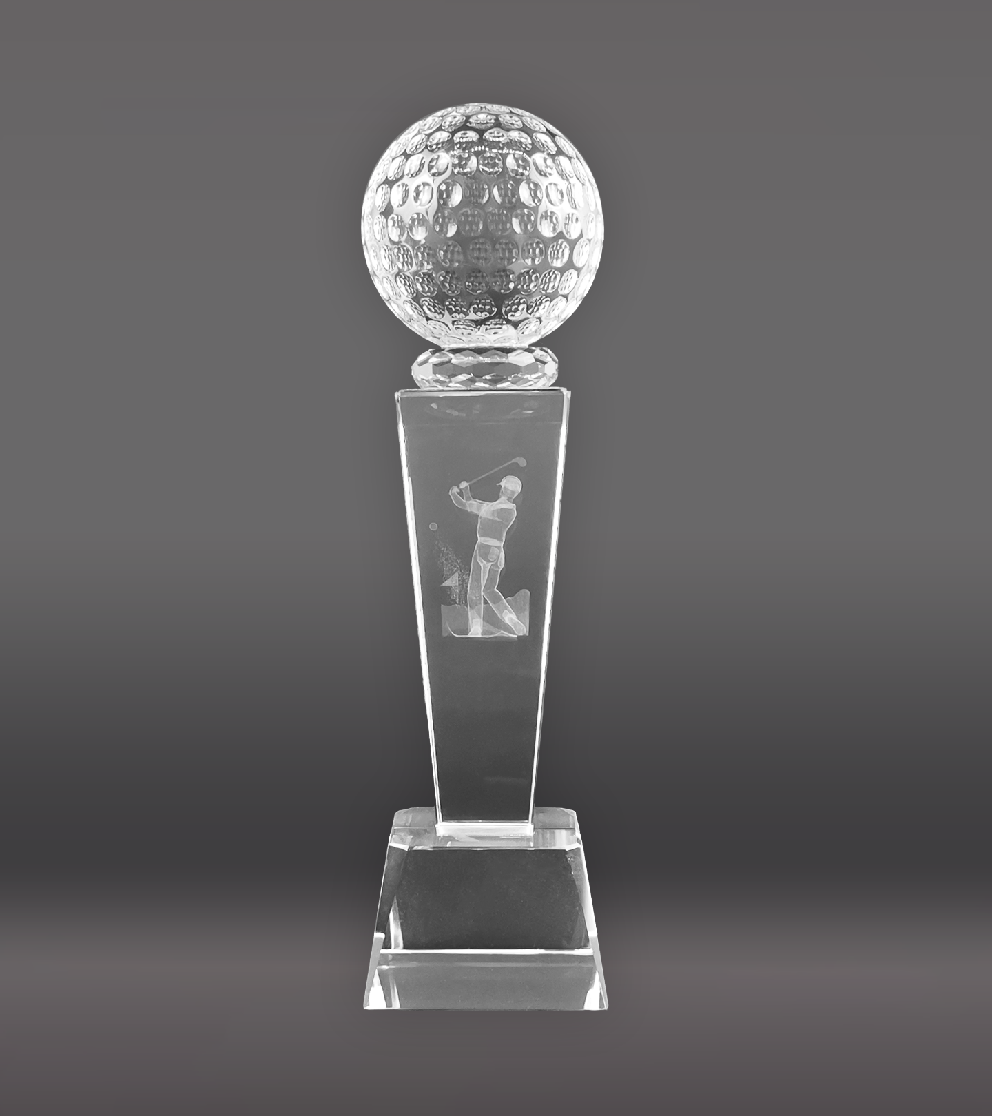 Male Crystal Golf Trophy