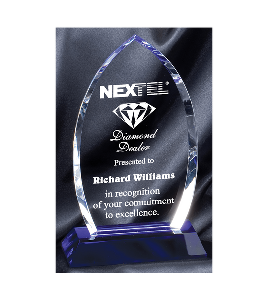 Cool Blue Elliptic Crystal