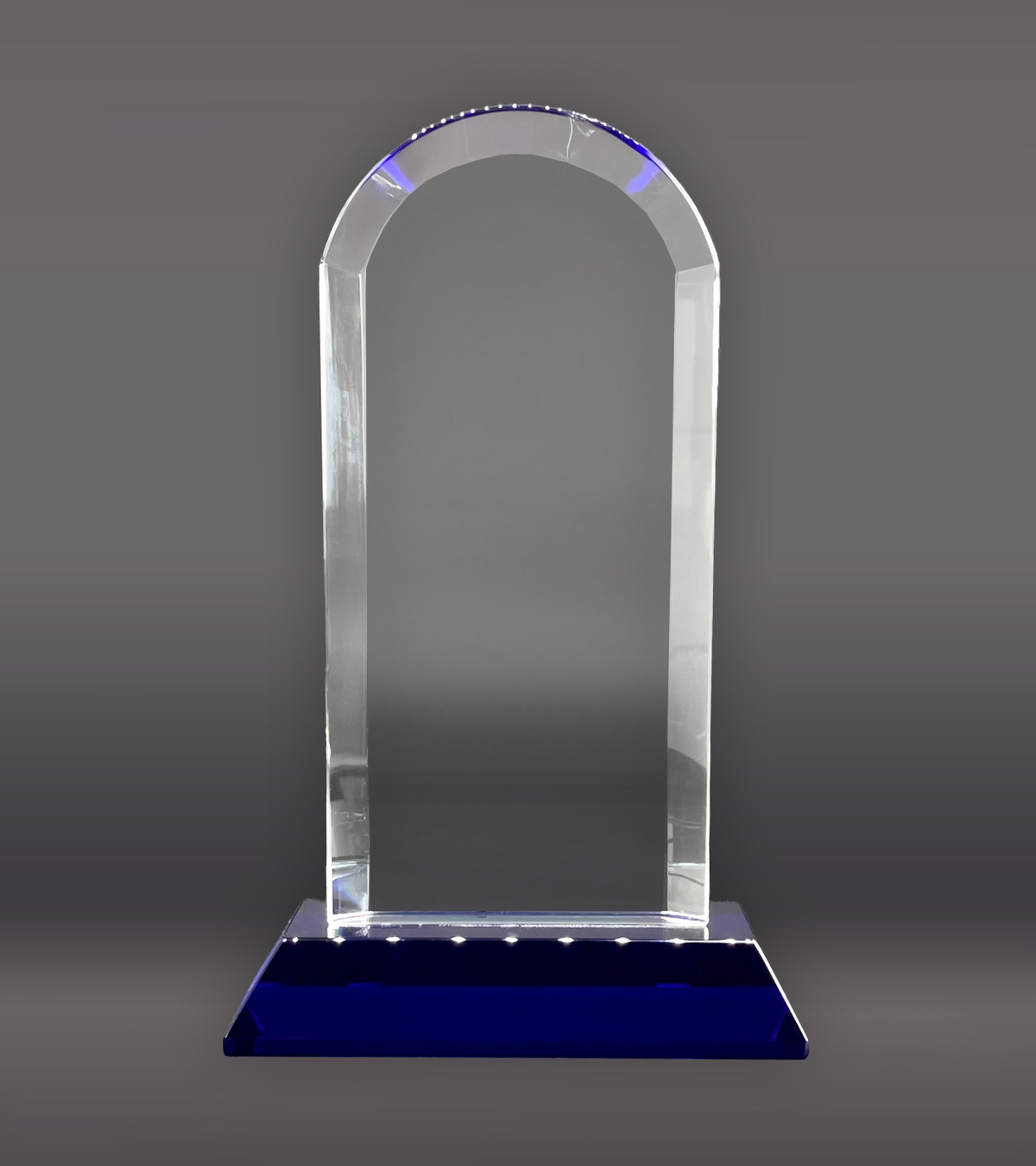 Cool Blue Arch Crystal Front