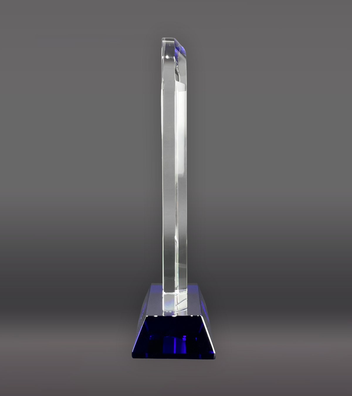 Cool Blue Arch Crystal Side