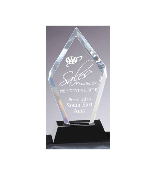 Optical Diamond Custom Crystal Award