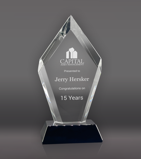 Optical Diamond Custom Crystal Award