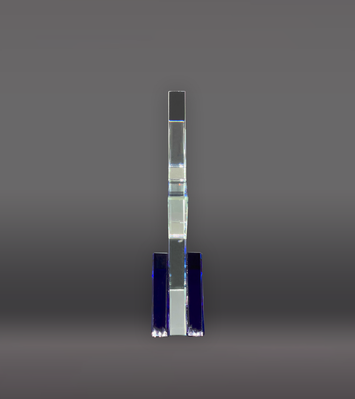 Star Crystal Award with Blue Base