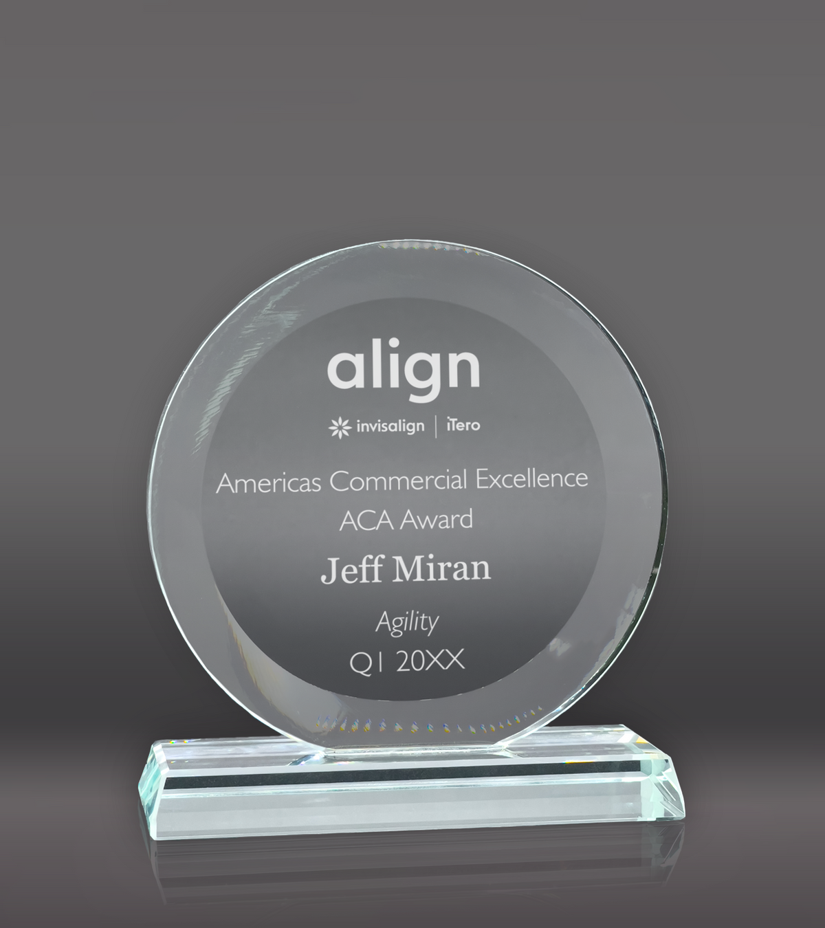Circle Crystal Award