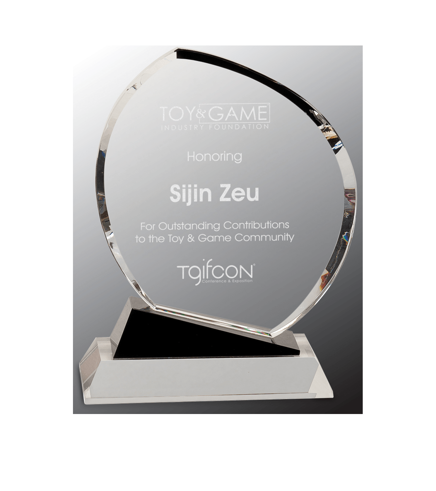 Elliptical Crystal Award