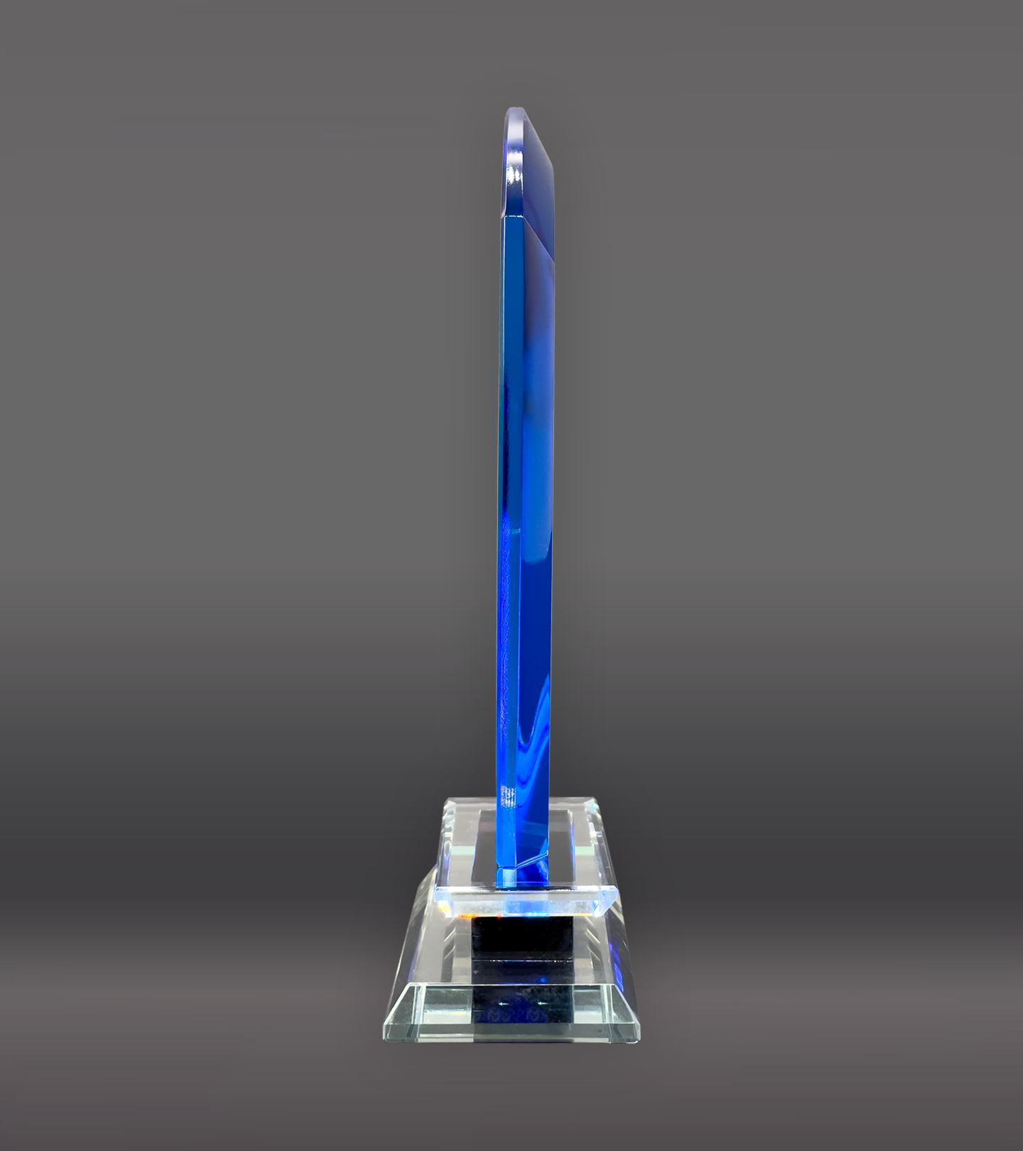 Cool Blue Crystal Essex Award Side