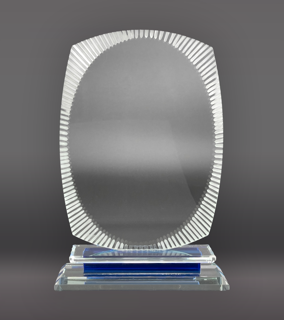 Rectangle Etched Crystal
