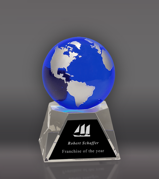 Blue Globe Crystal Award