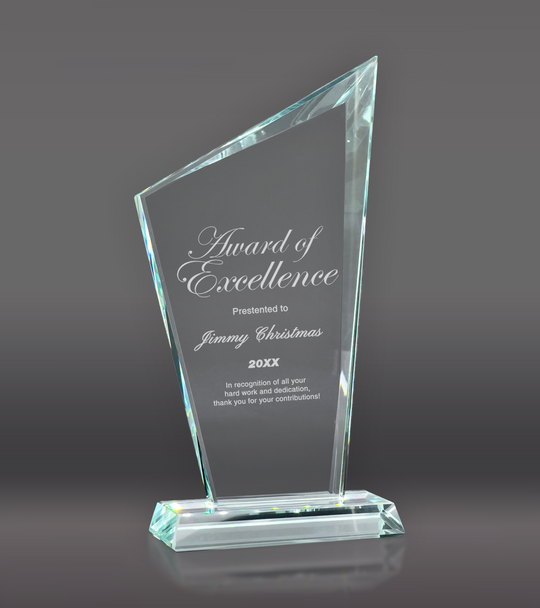 Slanted Peak Crystal Award