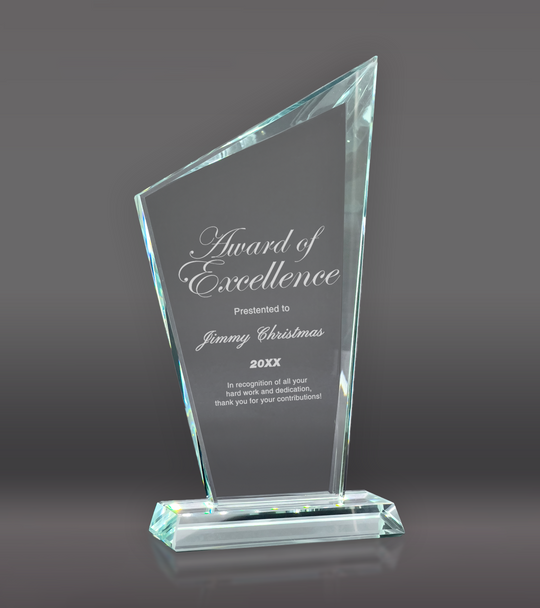 Slanted Peak Crystal Award