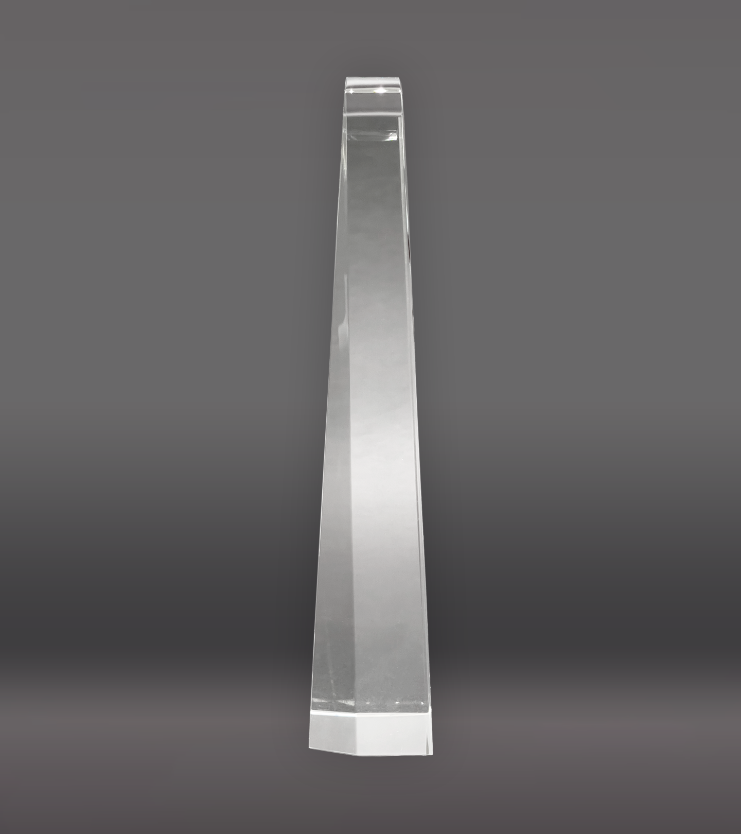 Wedge with Wave Crystal Award