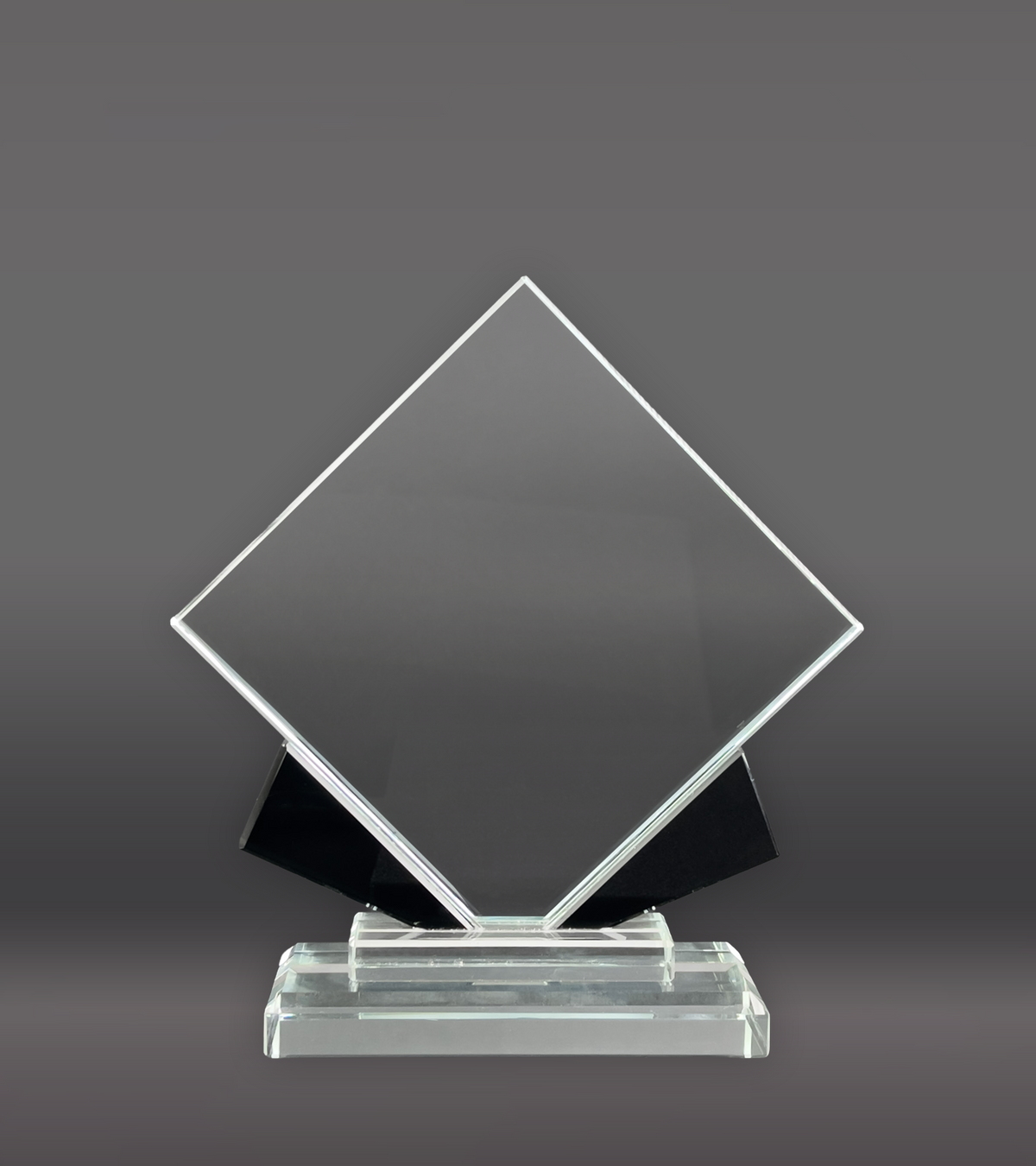 7.5 In Diamond Black Clear Crystal