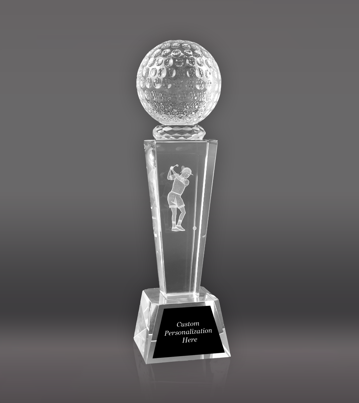 Female Crystal Golf Trophy