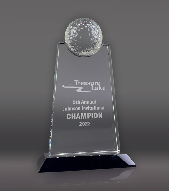 Golf Ball Apex Crystal w/ Black Base