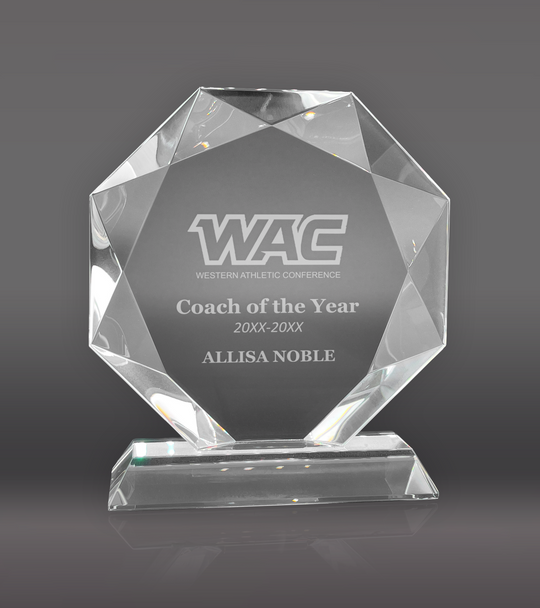 Octagon Crystal Award