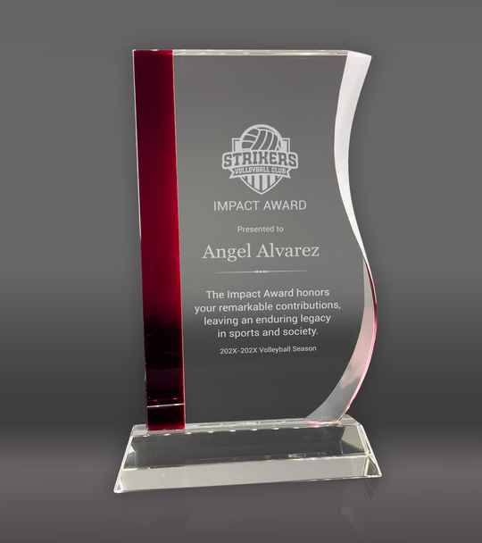 Red Wave Glass Award