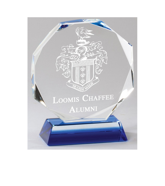 Octagon Crystal with Blue Base