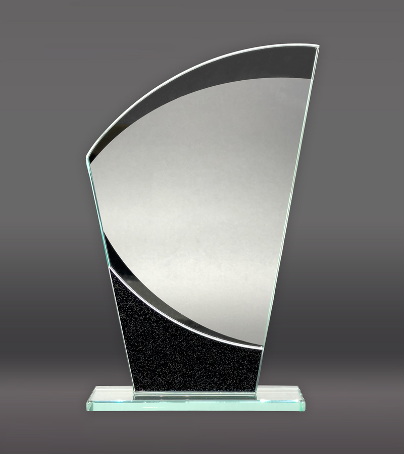 Wave Designer Glass Award Front