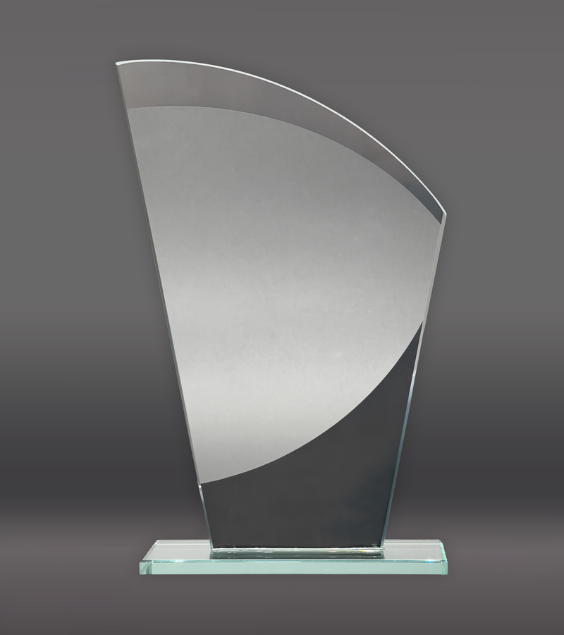Wave Designer Glass Award Rear