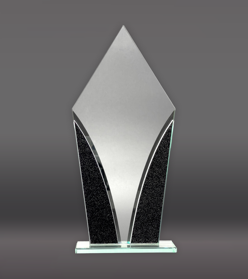 Diamond Designer Glass Award Front