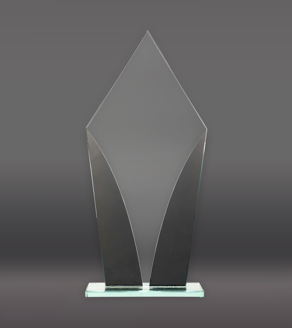 Diamond Designer Glass Award Rear