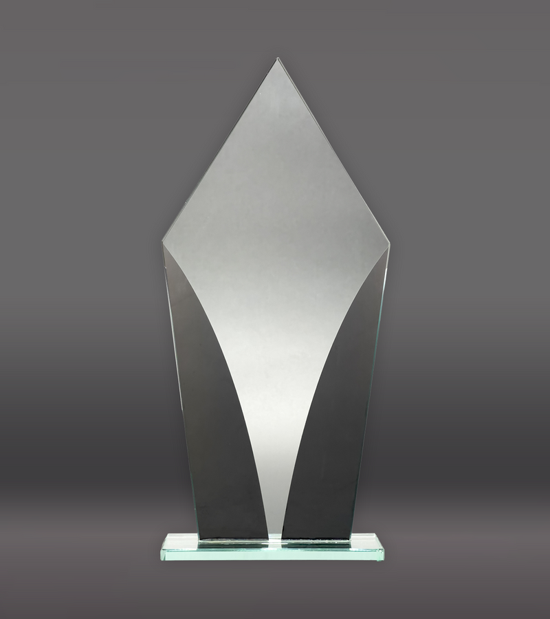 Diamond Designer Glass Award Rear