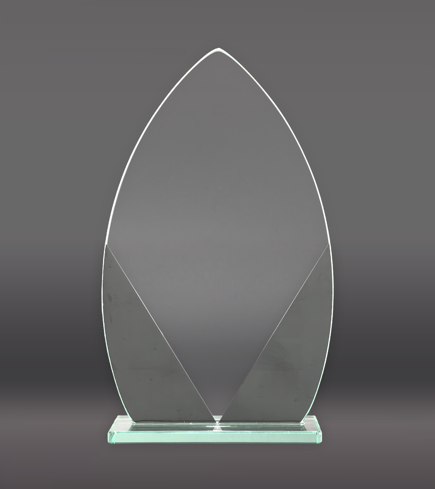  Oval Designer Glass Award  Rear