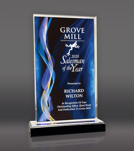Blue Illusion Acrylic Award