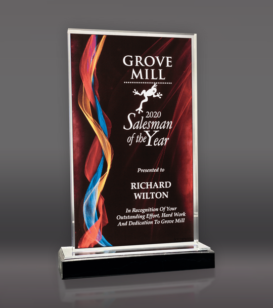 Red Illusion Acrylic Award