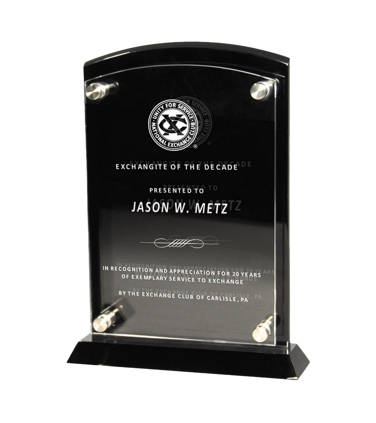 Floating Frame Plaque Freestanding Floating Acrylic Plaque
