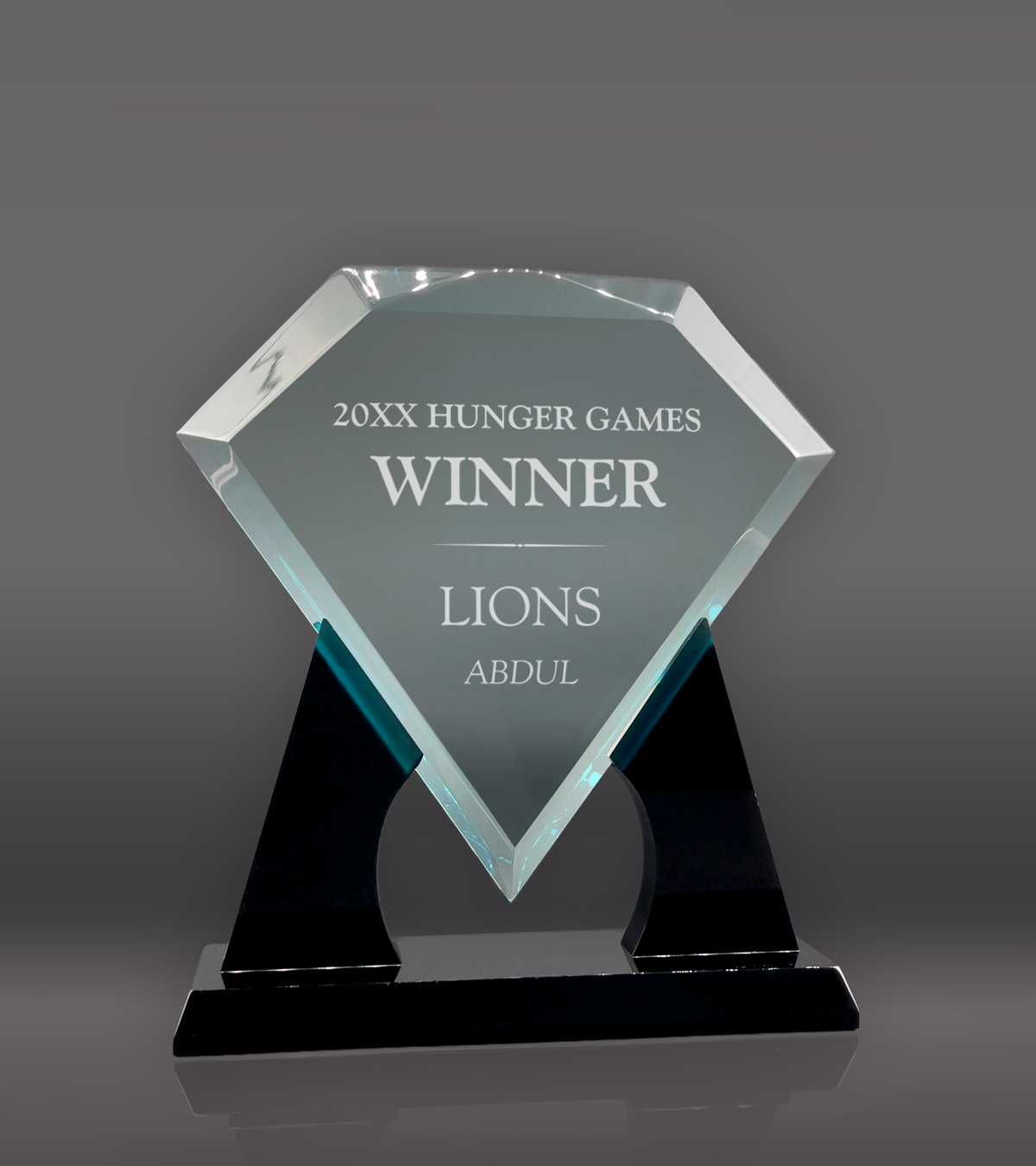 Laser Engraved Paramount Diamond Acrylic Award – Jade