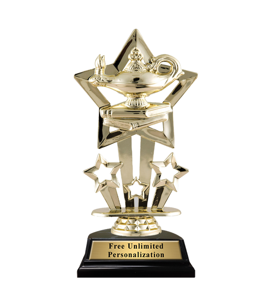 Shooting Star Lamp of Learning Trophy