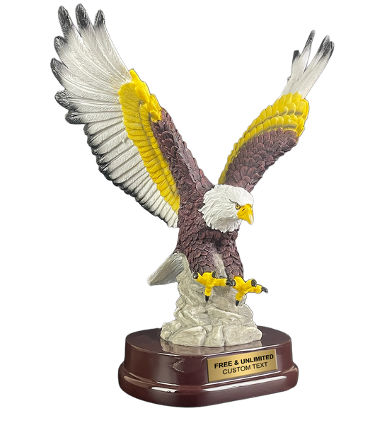 Hand Painted Eagle In Flight Award