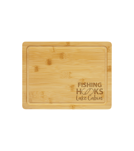 11.5 inch Bamboo Engraved Cutting Board with Drip Ring