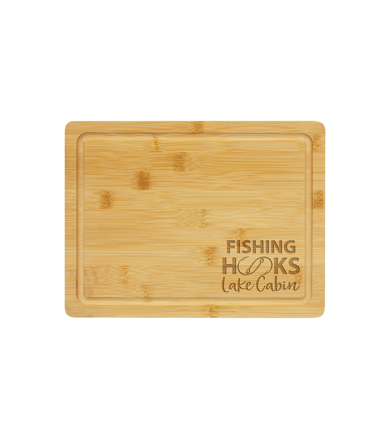 Engraved Bamboo Cutting Board with Drip Ring