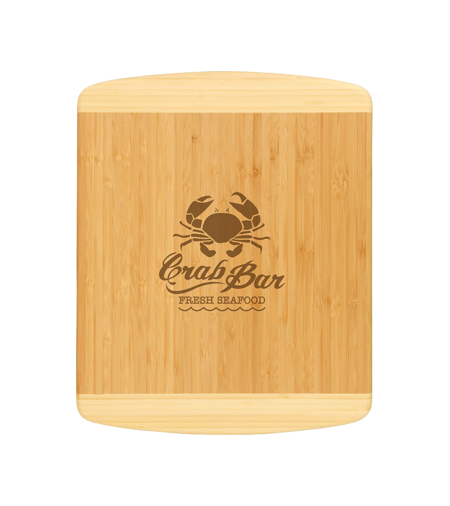 Engraved Bamboo 2-Tone Cutting Board