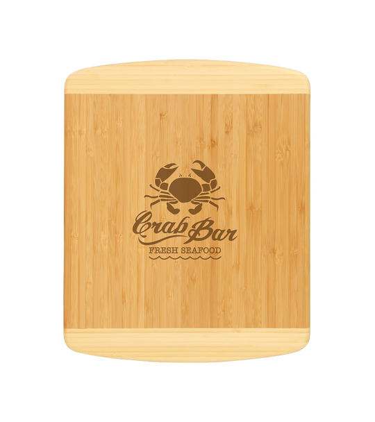 2-Tone Bamboo Personalized Cutting Board - 13.5 inch