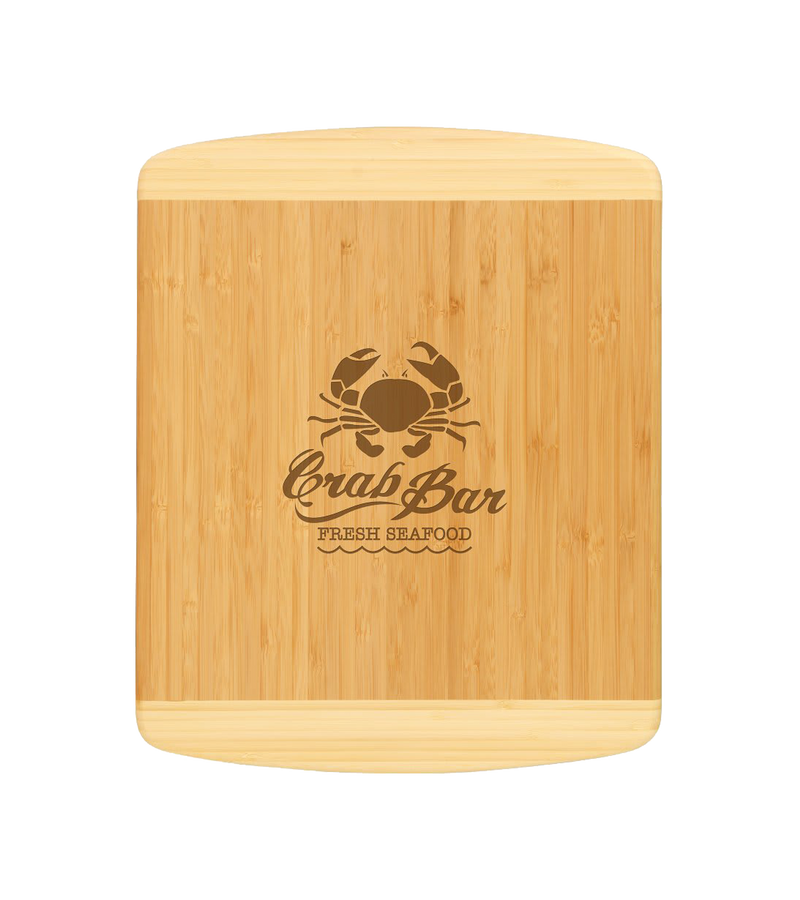 Engraved Bamboo 2-Tone Cutting Board