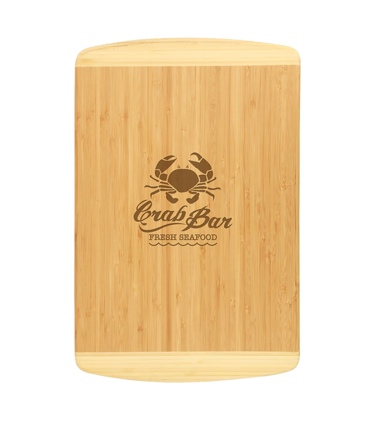 2-Tone Bamboo Personalized Cutting Board - 18 inch
